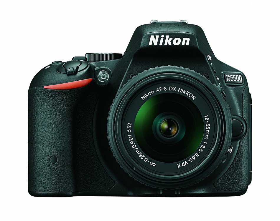 Nikon D5500 DX-format Digital SLR w/ 18-55mm VR II Kit (Black) N17