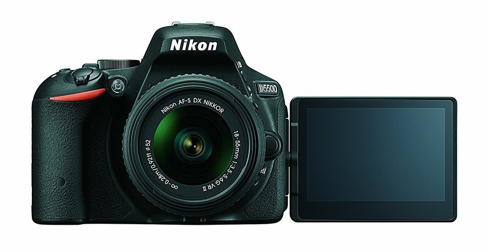 Nikon D5500 DX-format Digital SLR w/ 18-55mm VR II Kit (Black) N18