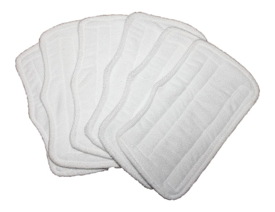 6 pc Microfiber Pads (XT3101) for Shark Steam Mop S3101, S3250, S3202