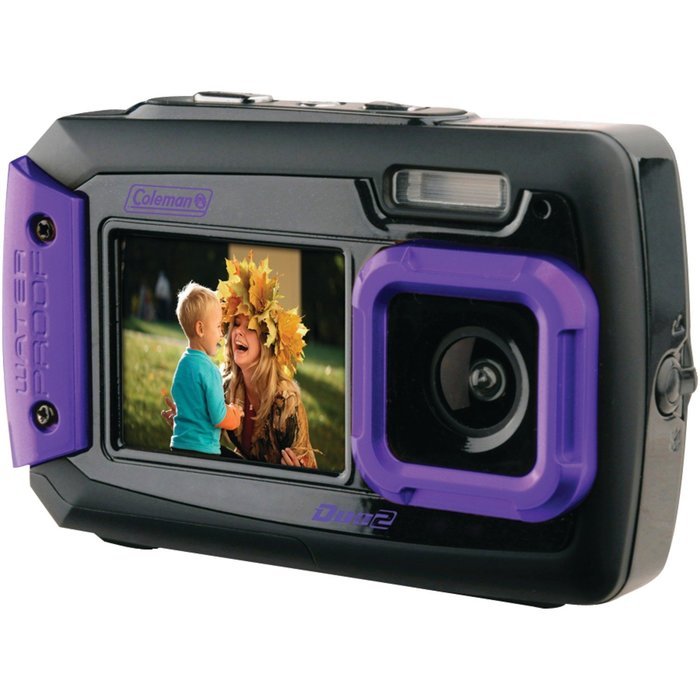 Coleman Duo2 2V9WP-O 20 MP Waterproof Digital Camera with Dual LCD Screen (Orange) N13