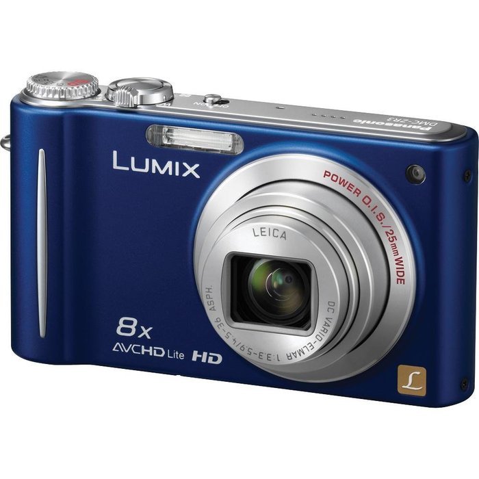 Panasonic Lumix DMC-ZR3 14.1 MP Digital Camera with 8x Optical Image Stabilized Zoom and 2.7-Inch LCD (Blue) N2