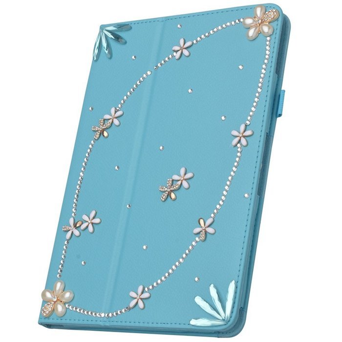 KAKA(TM) 3D Handmade Rhinestone Crystal PU Leather Stand Folding Protective Tablet Case Cover For Acer Iconia... N25