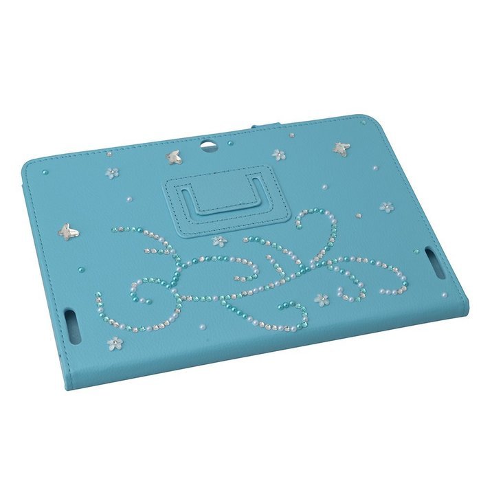 KAKA(TM) 3D Handmade Rhinestone Crystal PU Leather Stand Folding Protective Tablet Case Cover For Acer Iconia... N33