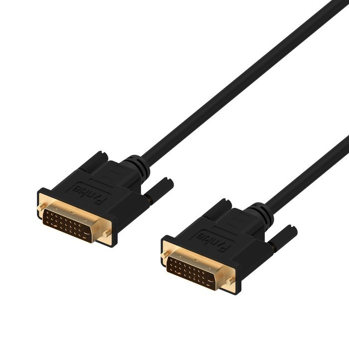 DVI Cable, Rankie DVI to DVI Monitor Cable Male to Male - 6 Feet (Black) - R1350 N4
