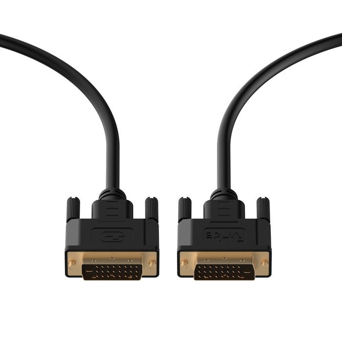 DVI Cable, Rankie DVI to DVI Monitor Cable Male to Male - 6 Feet (Black) - R1350 N6