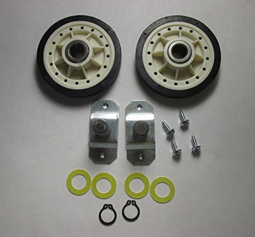 LA-1008 Dryer Rear Roller Kit For Whirlpool Admiral Crosley Norge Magic Chef Replaces These Other Numbers3044...