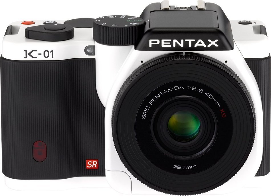 Pentax K-01 16MP APS-C CMOS Mirrorless Digital Camera Kit with DA 40mm Lens (White) N9