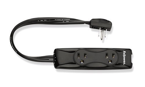 Fellowes 4-Outlet Travel Surge Protector, 350 Joules (9904801) N3