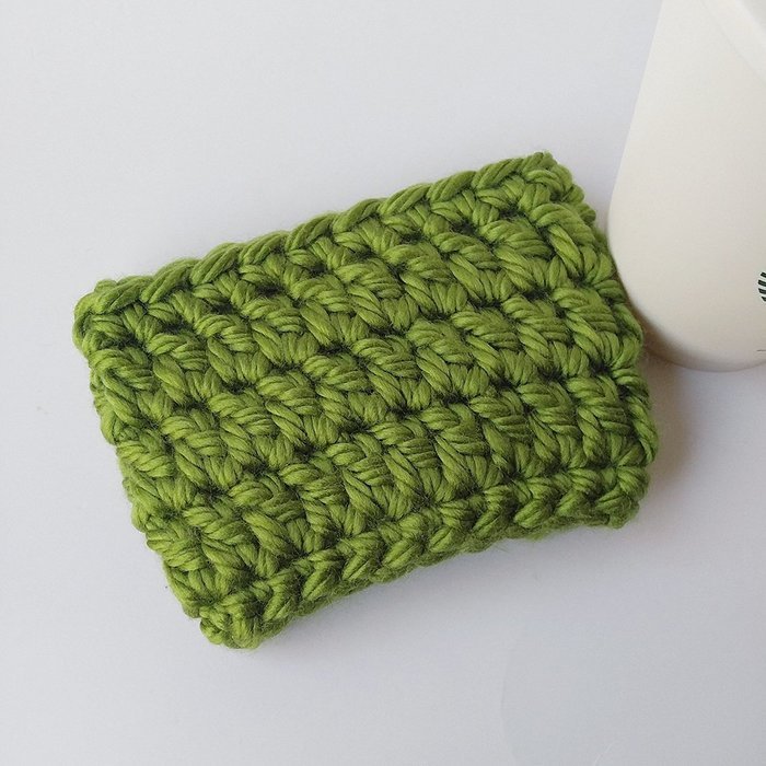 Chunky Coffee Cozy Green