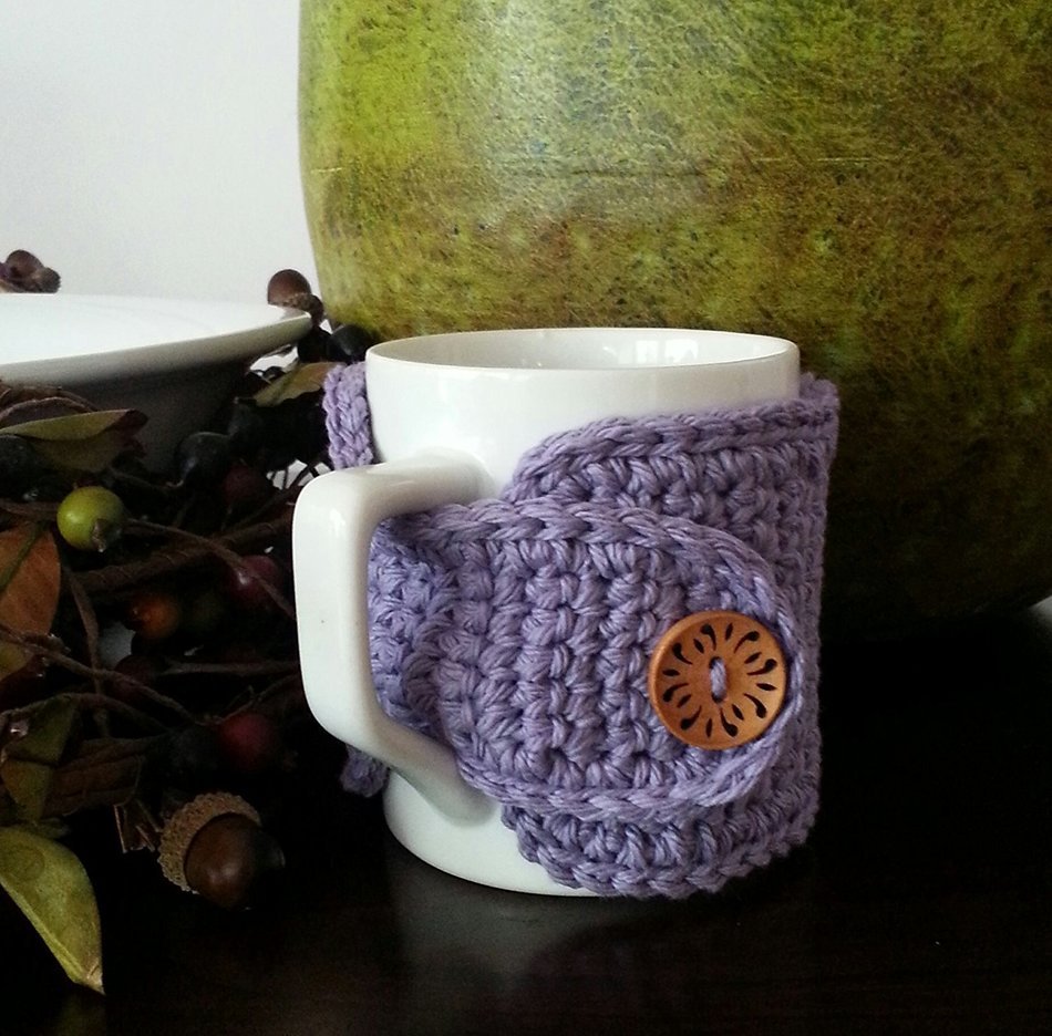 Reusable Coffee Mug Hug Lilac