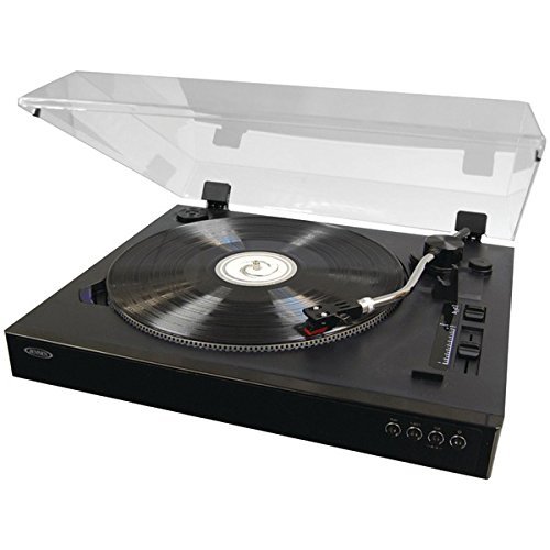 New JENSEN JTA-470 Professional 3-Speed Stereo Turntable with Speed Adjustment