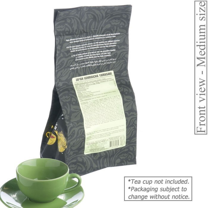 Metropolitan Tea 200 Count Pyramid Shaped Teabags, Japan Genmaicha Yamasaki