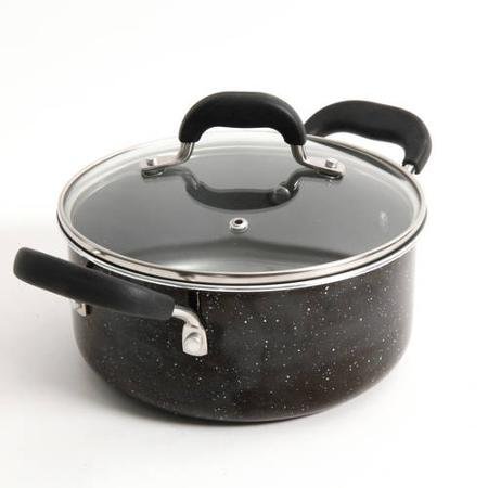 The Pioneer Woman Vintage Speckle 3-Quart Soup/Chili Casserole with Lid, Black