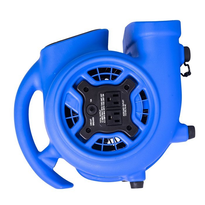 XPOWER P-230AT 1/5 HP 800 CFM 3 Speeds Mini Air Mover with 3-Hour Timer and Built-In Dual Outlets for Daisy Chain... N16