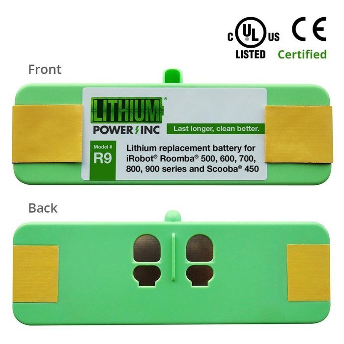 UL&CE Certified Lithium Roomba Replacement Battery For iRobot Roomba