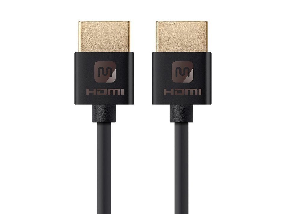 Monoprice 113586 Ultra Slim Series High Speed HDMI Cable, Black