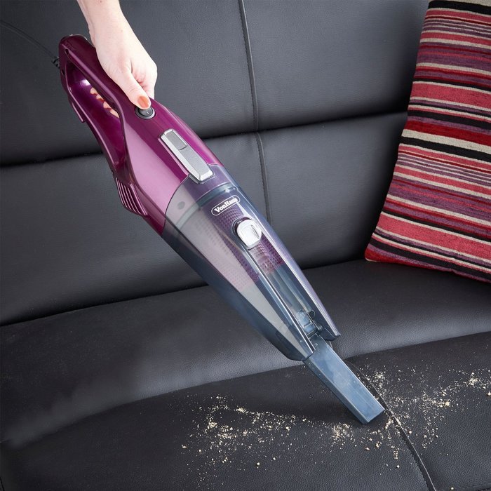 VonHaus 2 in 1 Corded Upright Stick & Handheld Vacuum Cleaner with HEPA Filtration & Crevice Tool - Purple N10