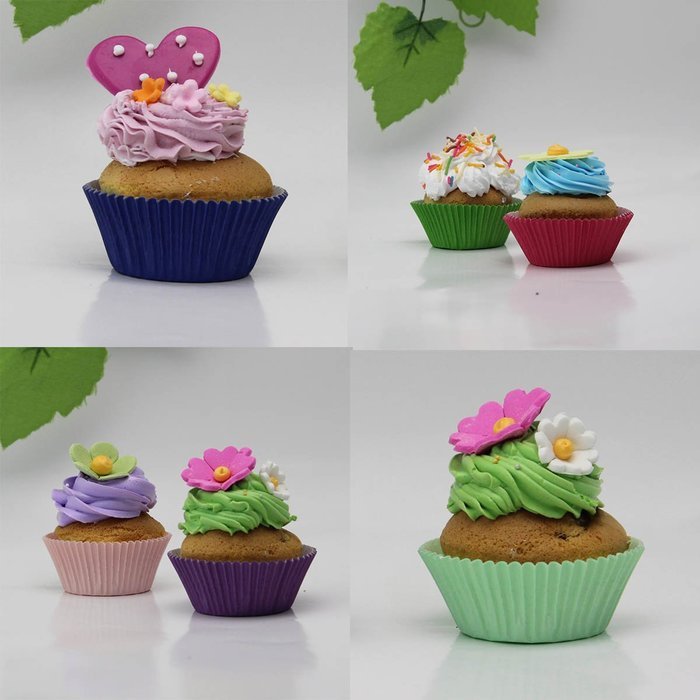 SophieBella 8 kinds Flower Muffin Liner Cupcake-Liner, 400 Count N4