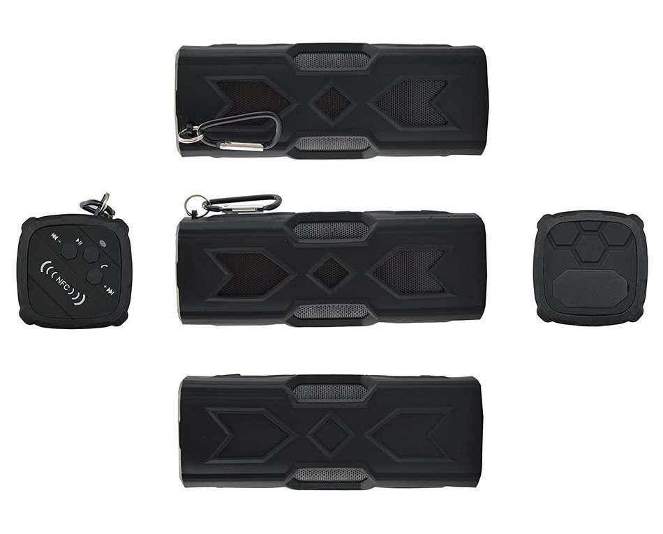 Wireless Speakers Bluetooth 4.0 by Acoustics Definition &reg; &ndash; Water Resistant/Portable/Shockproof & up to 10 Hours... N2