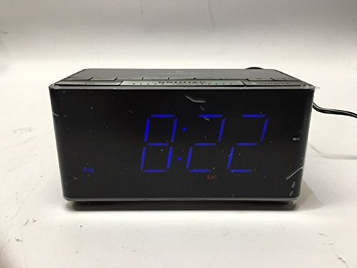 Memorex MC5550 InteliSet NFC Bluetooth Clock Radio + Auxilliary, USB Charging Port + Hands Free Microphone Bluetooth... N3