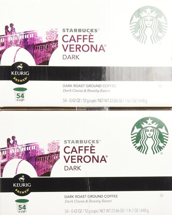 Starbucks Caffe Verona Dark, K-Cup for Keurig Brewers, 96 Count N2