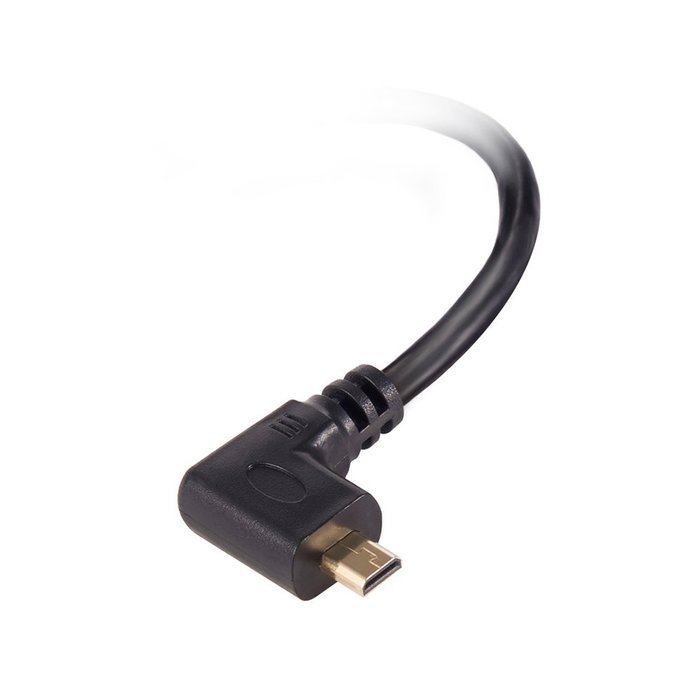 MEALINK High Speed 90 Degree Mini HDMI To HDMI Female Cable Adapter HDMI Ver1.4 3D for Digital Camera Tablet 15CM... N6