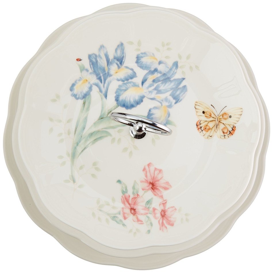 Lenox Butterfly Meadow Scalloped Oval Baker