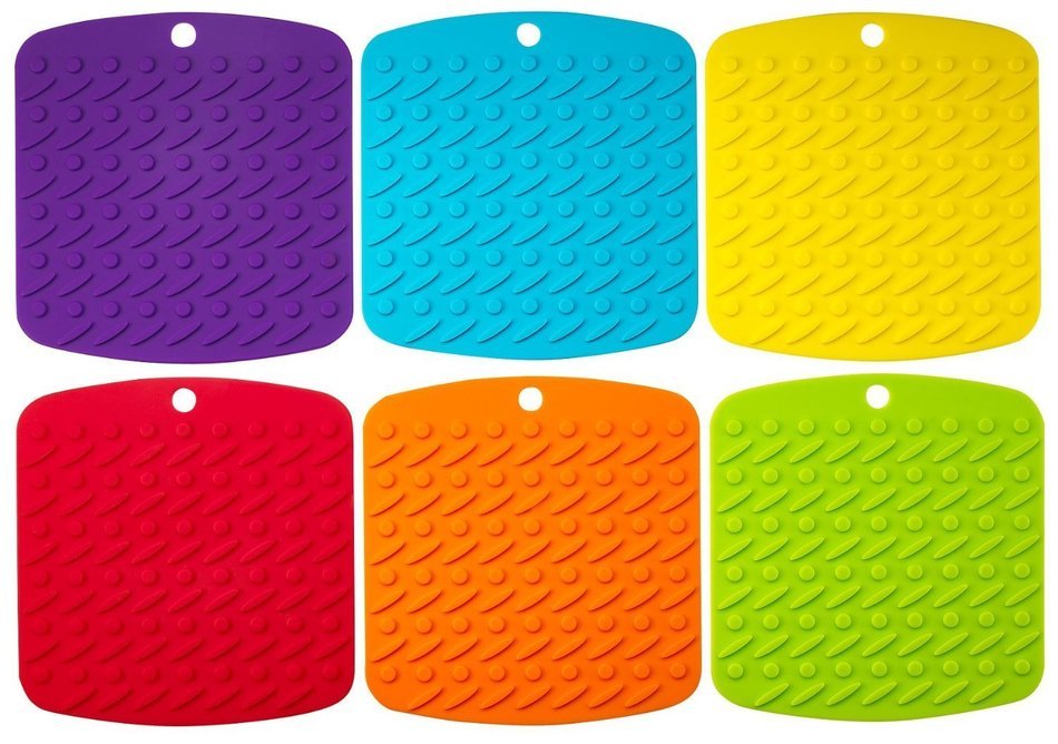 Silicone Baking Mat, Non-Stick Cooking Mat - 2 Pack (red+blue) 11.5X16 ...