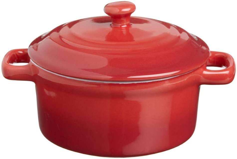 Tognana Mininova 5-Inch Minicasserole with Lid Lory, Red,1-Piece