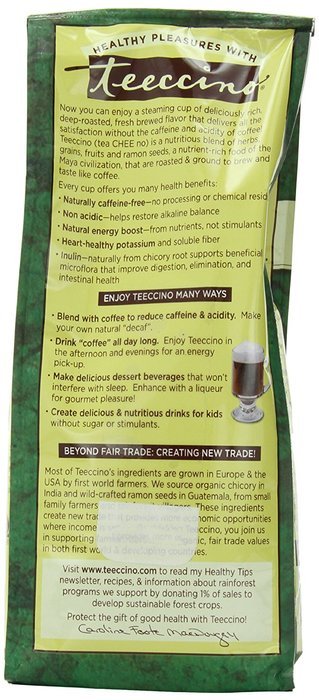 Teeccino Variety Pack (Hazelnut, Mocha, and Java) Chicory Herbal Coffee, Caffeine Free, Acid Free, 11oz (Pack... N8
