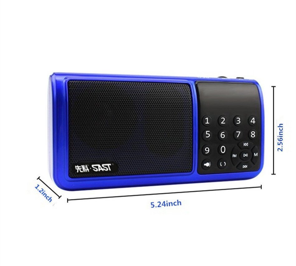 SAST Personal Portable FM Radio ultralight weight(4.8ounce) With Flashlight, Hi-Fi Digital Music Player, Support... N9