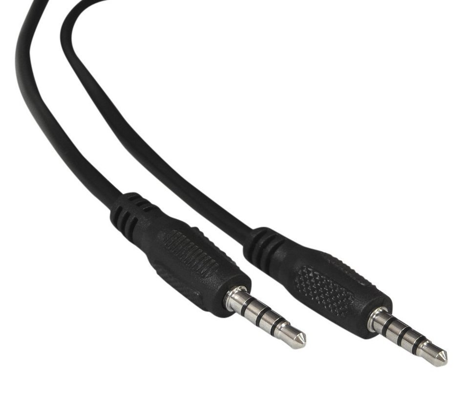 YCS Basics 3 foot 3.5mm male to male 4 conductor N5