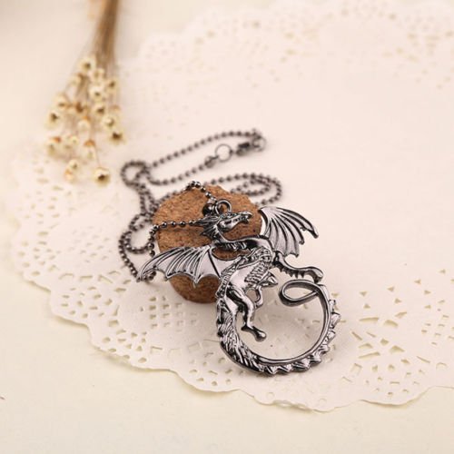 New Cool Game Of Thrones Targaryen Dragon Badge Pendants Chain Necklace Jewelry