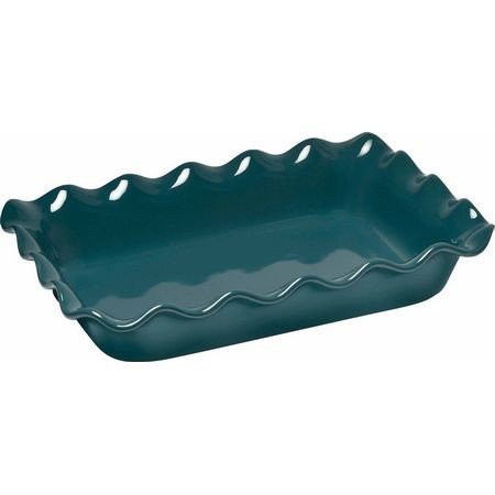 Emile Henry Ruffled Baking Dish 10 x 14 - Blue Flame