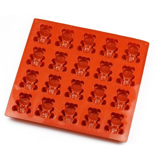 Wocuz 20 Bear Silicone Cake Baking Mold Cake Pan Muffin Cups Handmade Soap Moulds Biscuit Chocolate Ice Cube Tray... N2