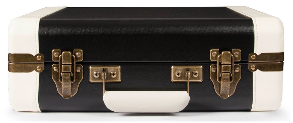 Crosley CR6019A-BR Executive Portable USB Turntable with Software for Ripping & Editing Audio, Brown & Black N10