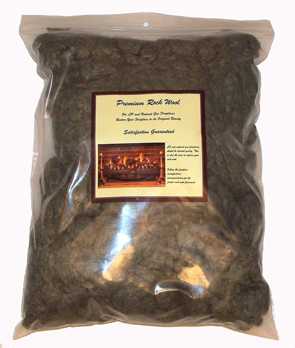 Premium Rock Wool for Gas Fireplace Log Set - 1 Lb 1123