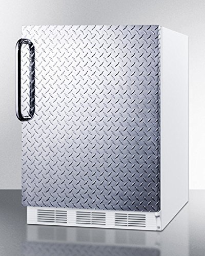 Summit AccuCold AL750DPL 24" 5.5 Cu. Ft. Capacity Freestanding All-Refrigerator with Automatic Defrost Adjustable...