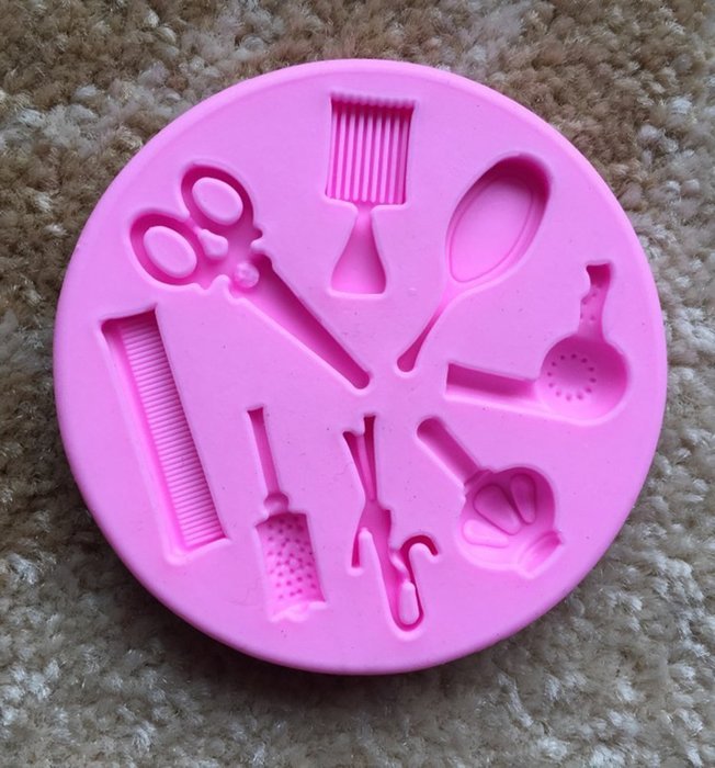 BleuMoo Hair Dressing tools Shape Silicone 3D Mold Cookware Dining Bar N5