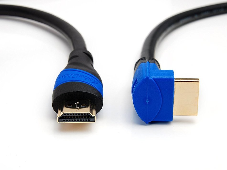 KabelDirekt (15 feet) 90&deg; Angle HDMI Cable (1080p 4K 3D High Speed with Ethernet ARC) - TOP Series N5