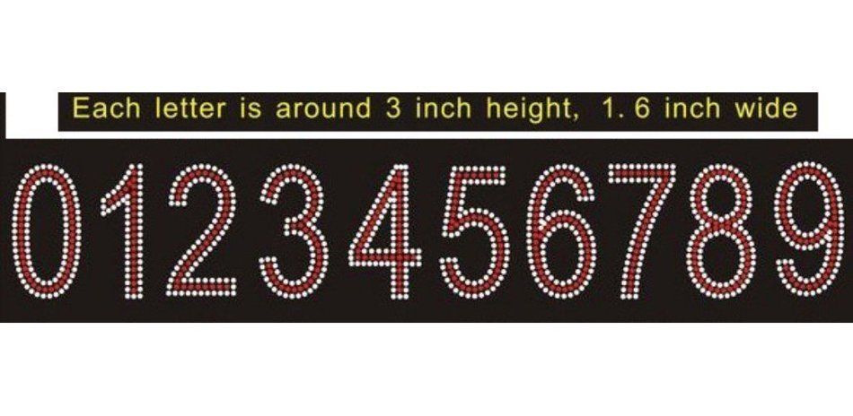 hot fix rhinestone motif,RHINESTONE IRON HEAT TRANSFER CAPITAL ALPHABET LETTERS and Numbers (LETTER STYLE 2) N6