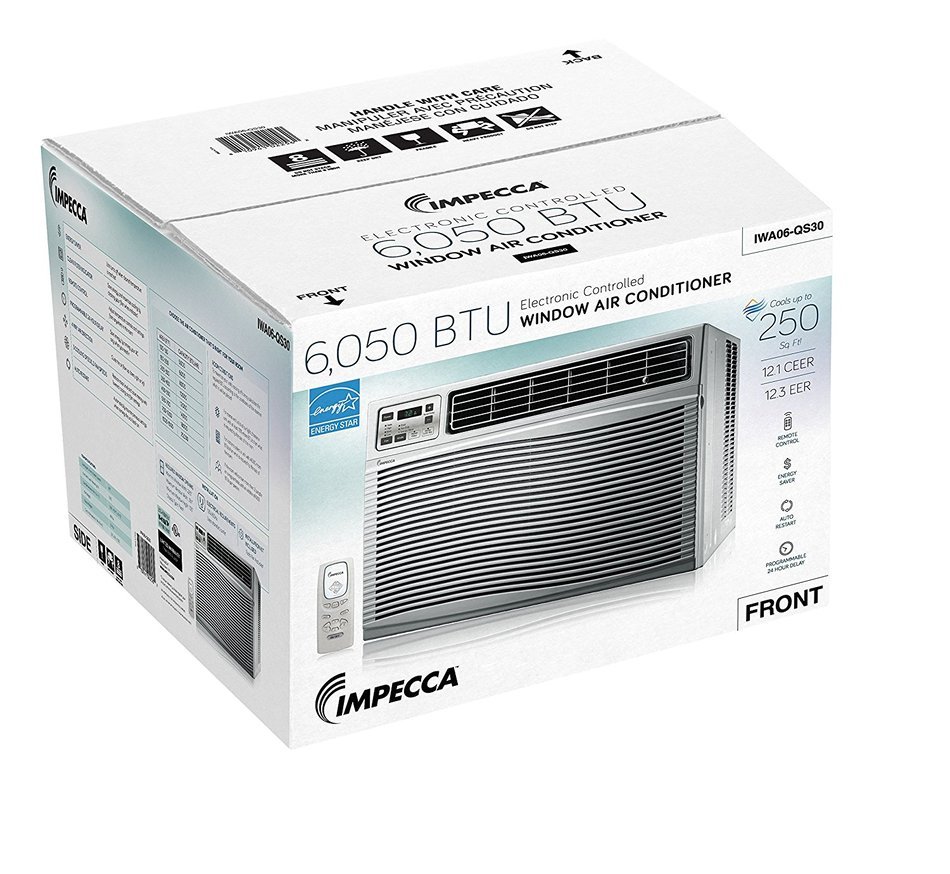 Impecca IWA25-QS30 24,000/23,600 BTU/H Electronic Control Hybrid Window & Through-the-Wall Air Conditioner N17