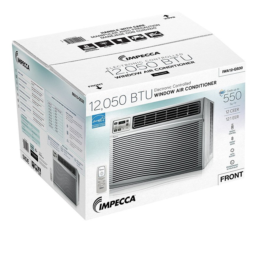 Impecca IWA25-QS30 24,000/23,600 BTU/H Electronic Control Hybrid Window & Through-the-Wall Air Conditioner N20