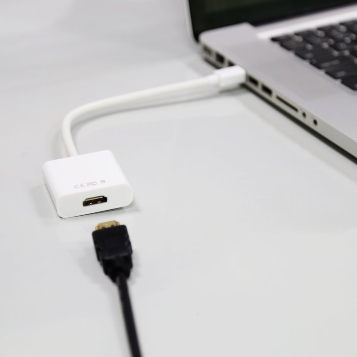 GANA Mini DisplayPort (DP) Male To Female Adapter Cable (Mini DP to HDMI 10ft Black) N17