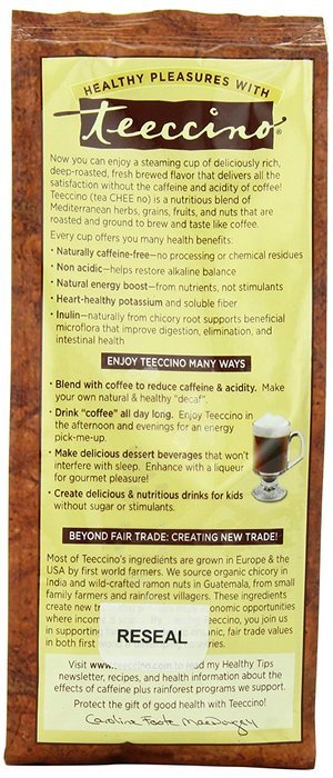 Teeccino Variety Pack (Hazelnut, Mocha, and Java) Chicory Herbal Coffee, Caffeine Free, Acid Free, 11oz (Pack... N18