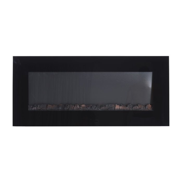 HomCom 40&rdquo; LED Wall Mounted Electric Fireplace w/Remote - Black N2
