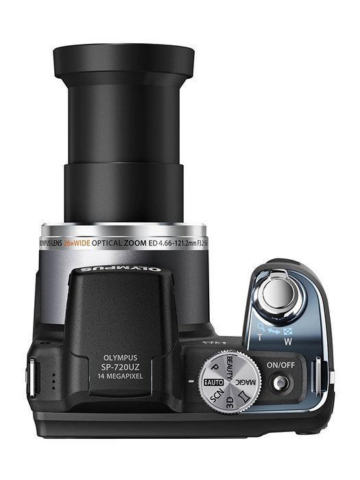 Olympus SP-720UZ 14MP 26x Opt Zoom 3-Inch LCD Digital Camera - Black N7
