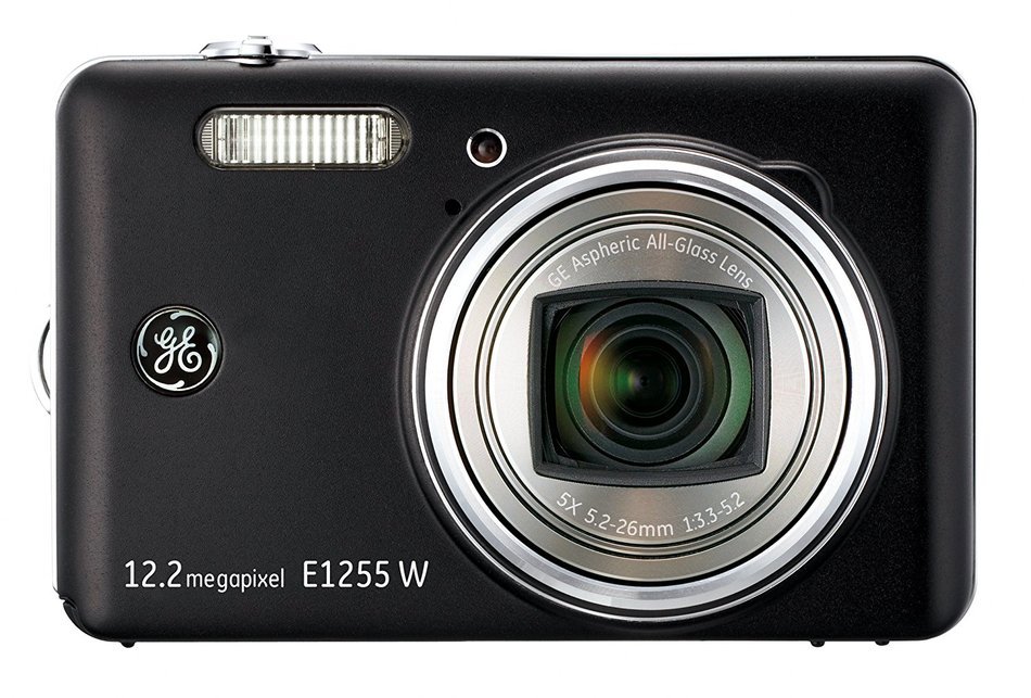 GE 1255W-SL 12MP Digital Camera with 5X Optical Zoom and 3.0-Inch LCD Screen with Auto Brightness (Silver) N7