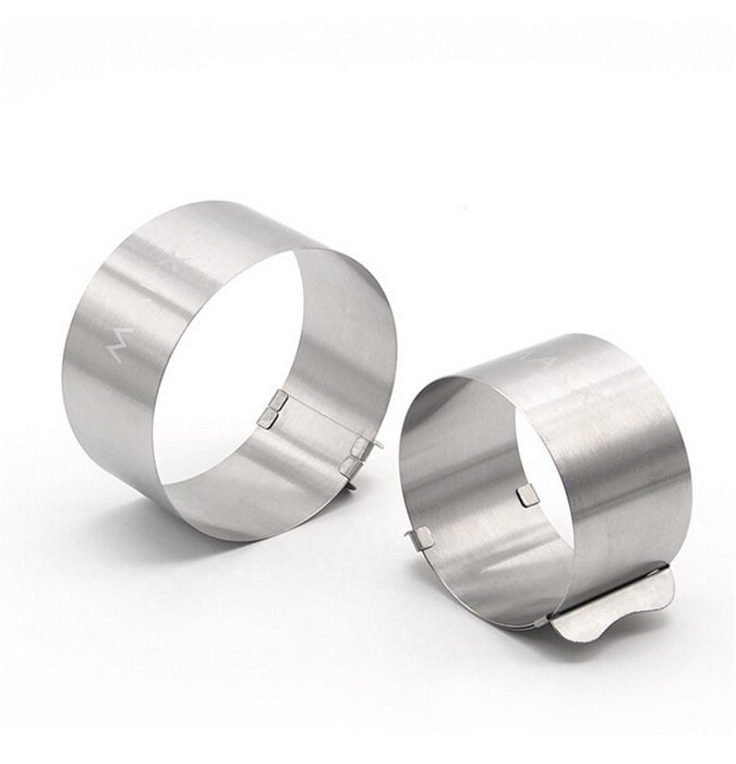GAMT 6-10CM Adjustable Round Mousse Ring 2 Pcs