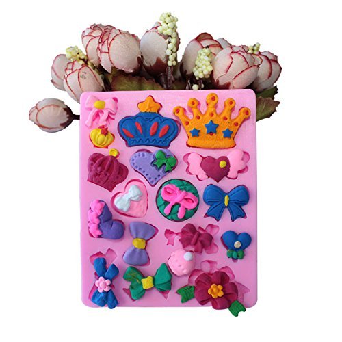 Dachun Silicone Cake Baking Mold Cake Pan Muffin Cups Handmade Bowknot Soap Moulds Biscuit Chocolate Ice Cube...